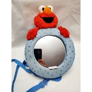 Vintage Sesame Street Elmo Mirror For‎ Rear-Facing Car Seat Plush Elmo/Hands